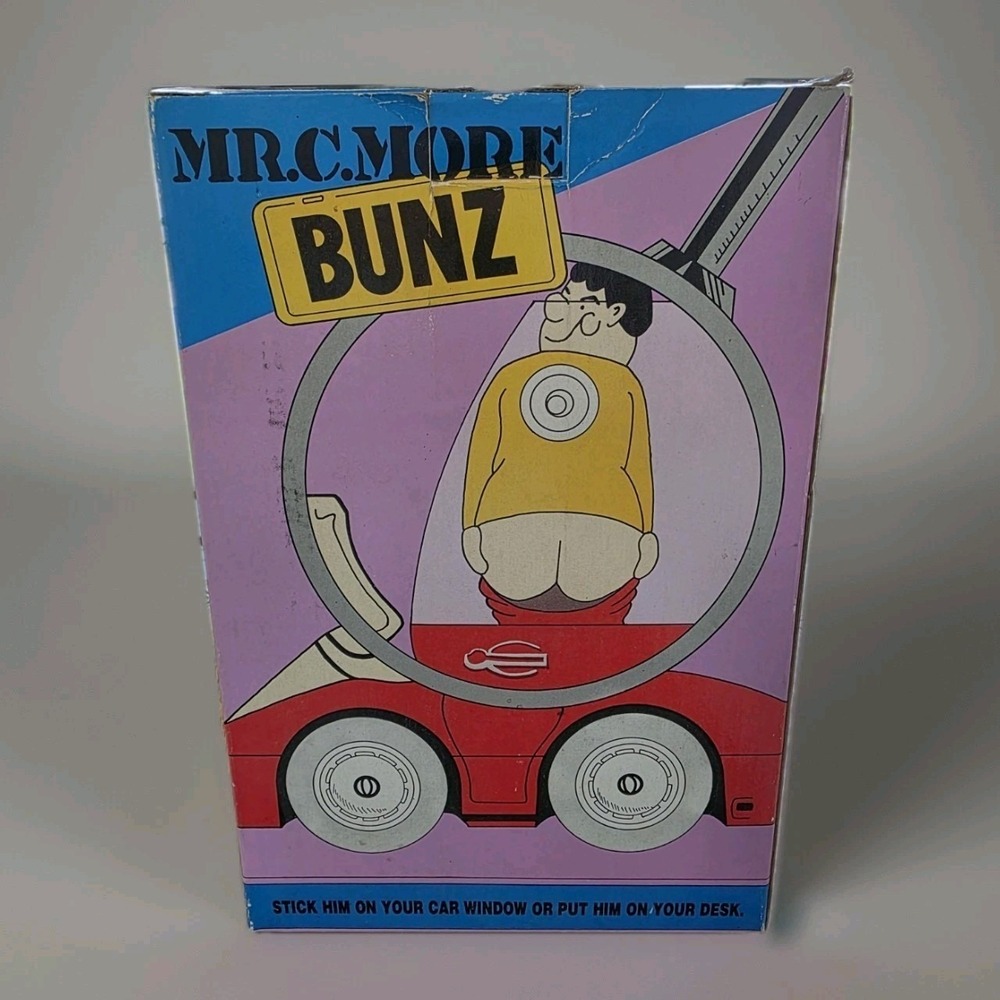 Vintage Mr. C. More Bunz Mooning Doll Novelty Gag Gift with Box Air Pump Toy